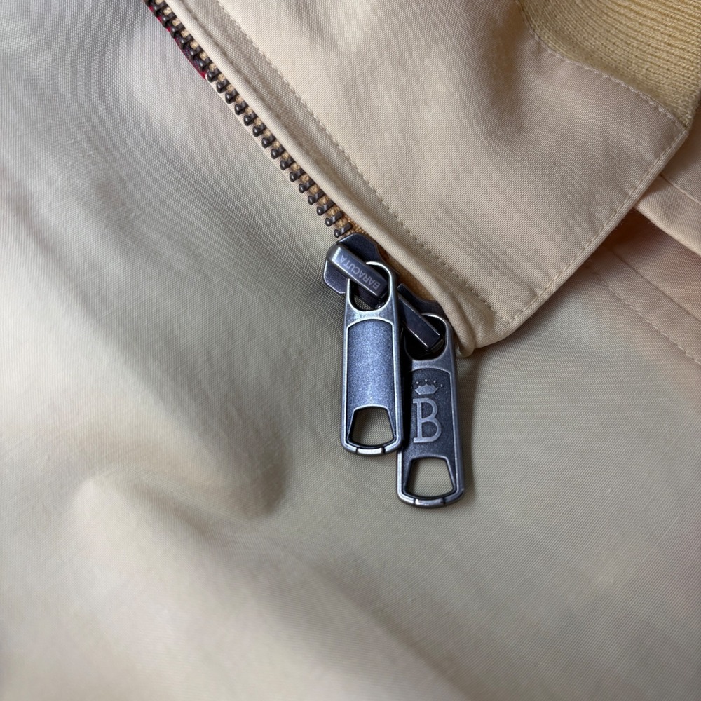 Baracuta G9 Harrington Jacket 46 Yellow Made England Fraser Tartan Preppy - Picture 10 of 15